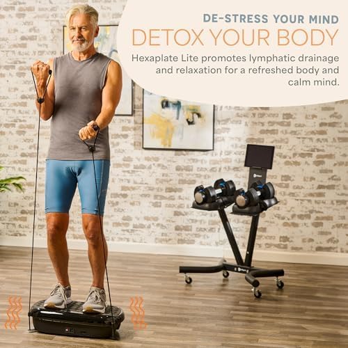 Lifepro Vibration Plate Exercise Machine with Magnetic Acupoints - Full Body Vibration Platform for Beginners and Recovery - Ideal Lymphatic Drainage Massager for Muscle Toning and Overall Fitness