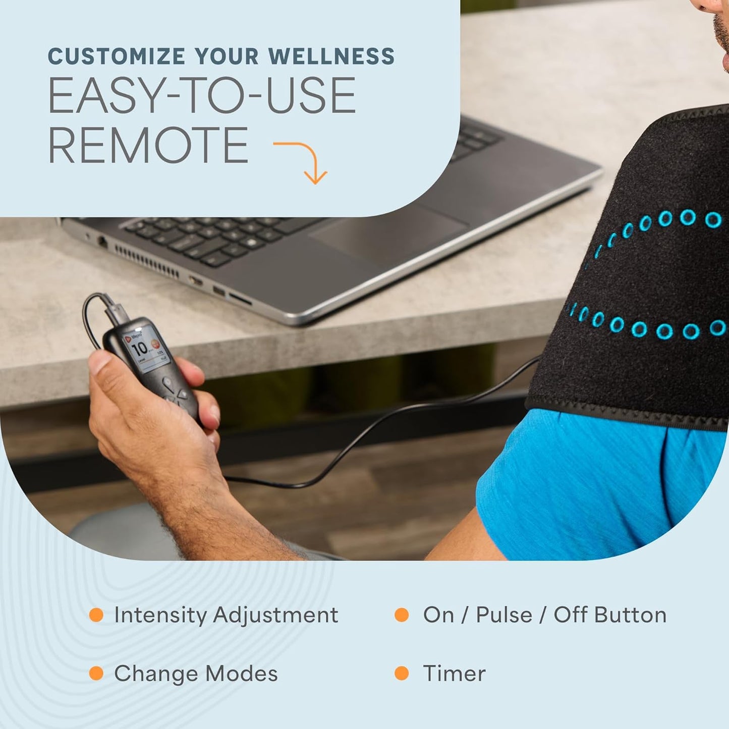 Lifepro Red Light Therapy Belt - 660nm & 850nm Near Infrared & Red Light Therapy for Body- Adjustable & Portable for Wellness & Relaxation