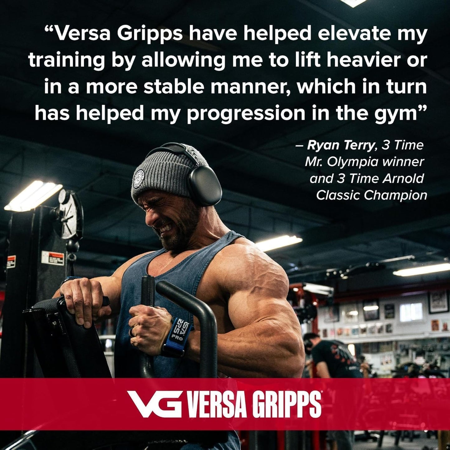 Versa Gripps® Pro, Made in The USA, Wrist Straps for Weightlifting Alternative, The Best Training Accessory