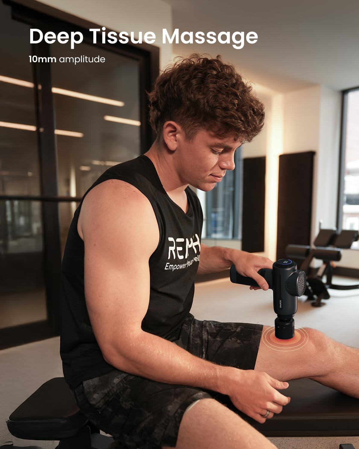 RENPHO Massage Gun with Heat and Cold, FSA Eligible HSA, Valentines Birthday Gifts for Women Men, Portable Percussion Muscle Deep Tissue Massager for Back and Neck, Handheld Massager with Carry Case