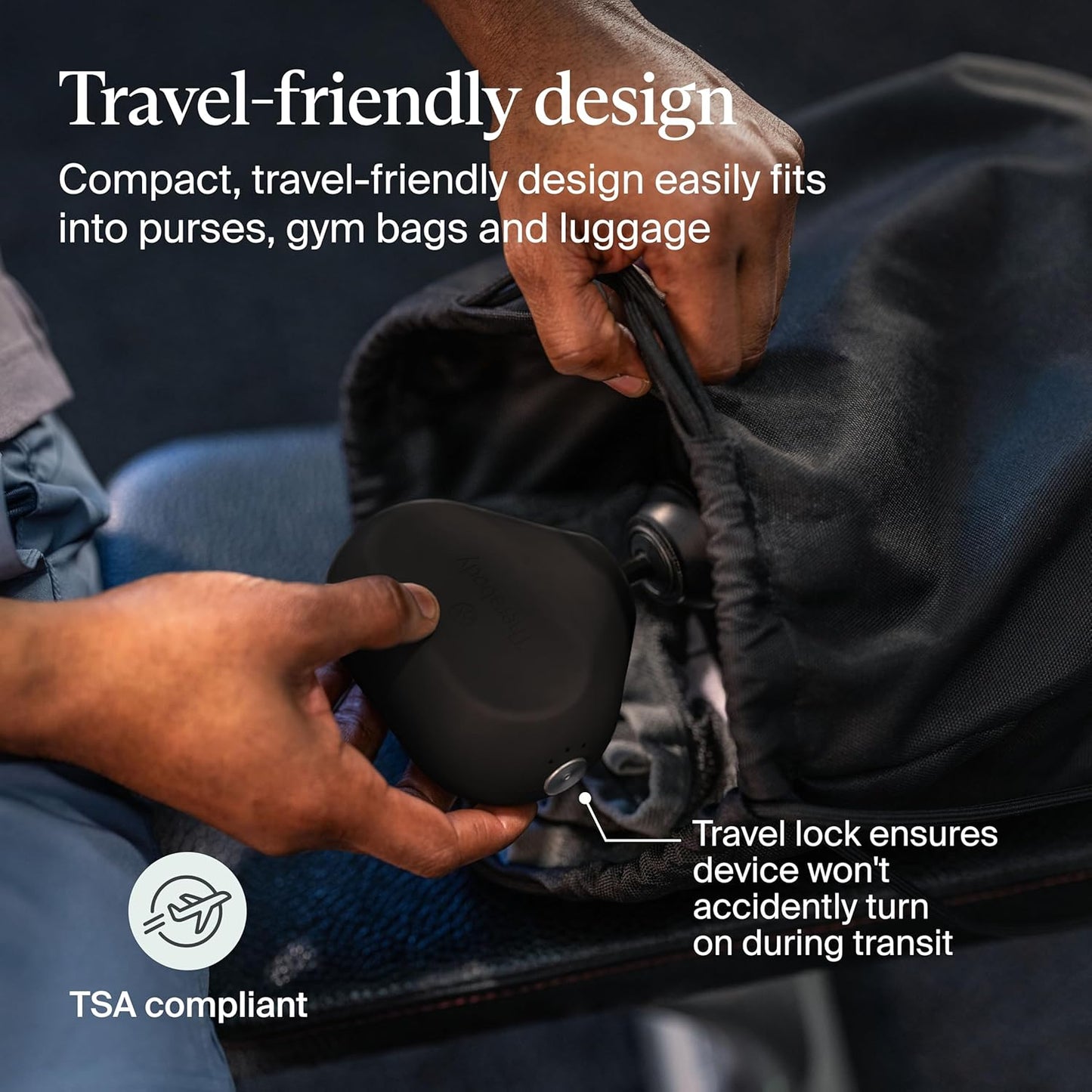 TheraGun Mini (3rd Generation) by Therabody – Ultra-Portable Massage Gun and Travel Essential for Fast, Effective Pain and Tension Relief Anywhere (Black)