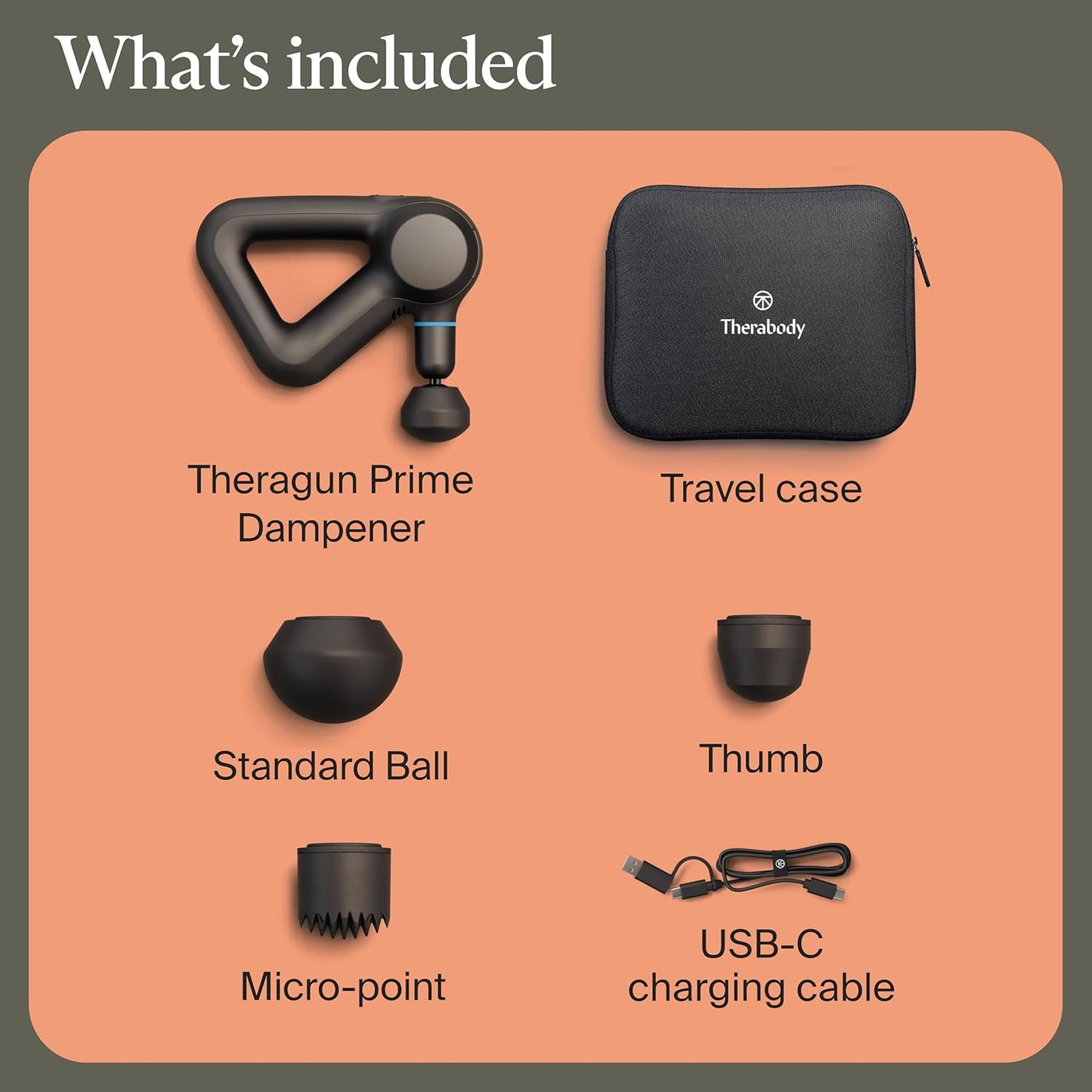 TheraGun Therabody Prime (5th Generation) - Deep Tissue Percussion Therapy Massage Gun - Bluetooth Enabled, Personal Massager for Pain Relief in Neck, Back, Leg, Shoulder and Body (Black)