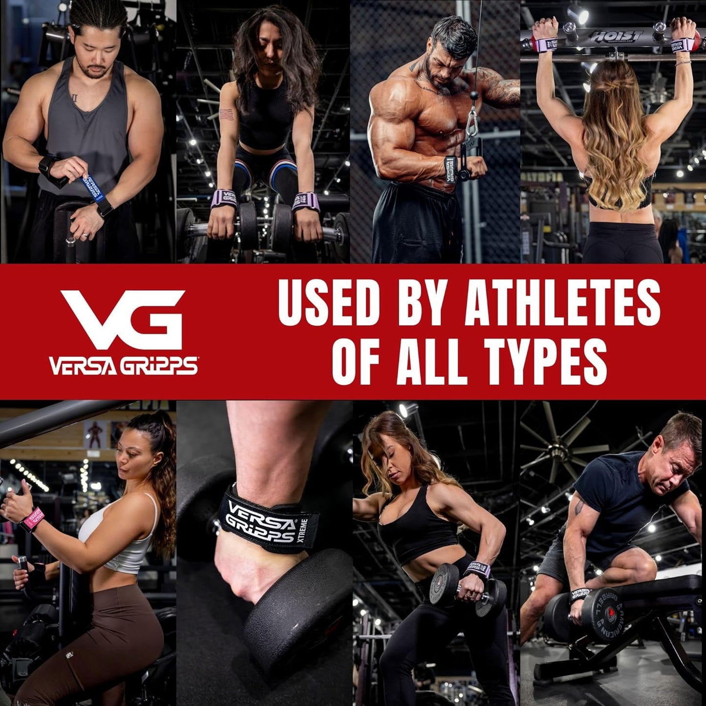 Versa Gripps® Pro, Made in The USA, Wrist Straps for Weightlifting Alternative, The Best Training Accessory