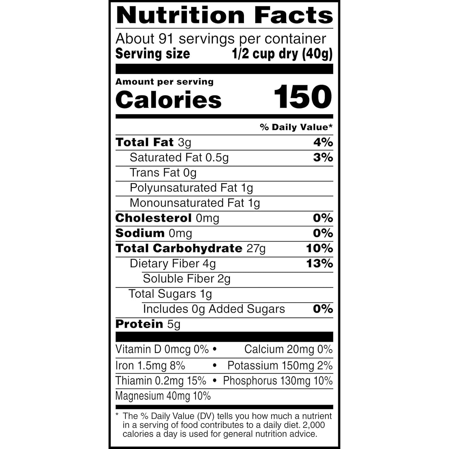 Quaker Old Fashioned Rolled Oats, Non GMO Project Verified, Two 64oz Bags in Box, 90 Servings, 4 Pound (Pack of 2)