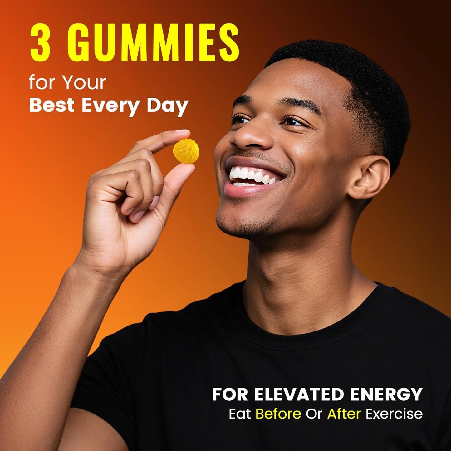 EAA Gummies for Men Women, 120 Ct Essential Aminos Acids (EAA)Supplements and All Branched-Chain Aminos (BCAAs)with HMB,Creatine Monohydrate,Electrolytes for Muscle Relief & Growth,Orange-Lemon