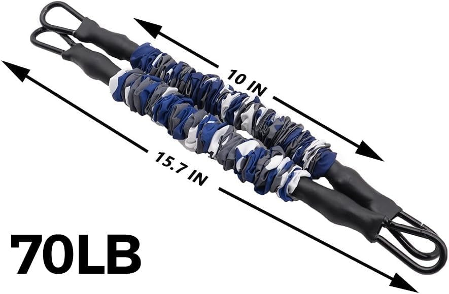 INNSTAR Resistance Bands Bar Exercise Bands Attachment 38" Black Max Load 800lb for Home Gym Workout Full Body Workout Power Lifting Fitness Bar