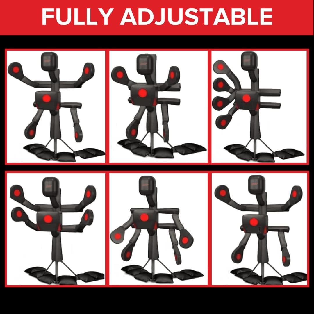 BAS UFC Body Action System - Fully Adjustable Punching & Kicking Pads - Martial Arts Training: MMA, Boxing, Karate, Muay Thai & More!