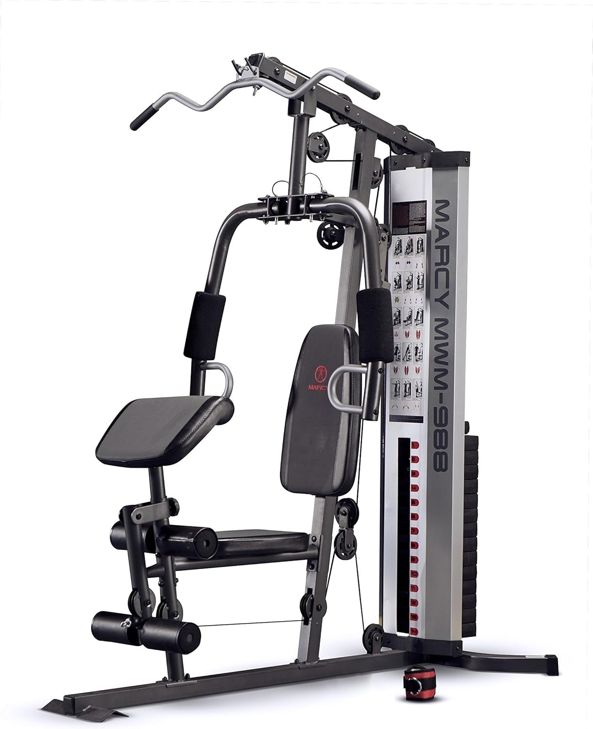 Marcy MWM-988 Multifunction Steel Home Gym 150lb Weight Stack Machine