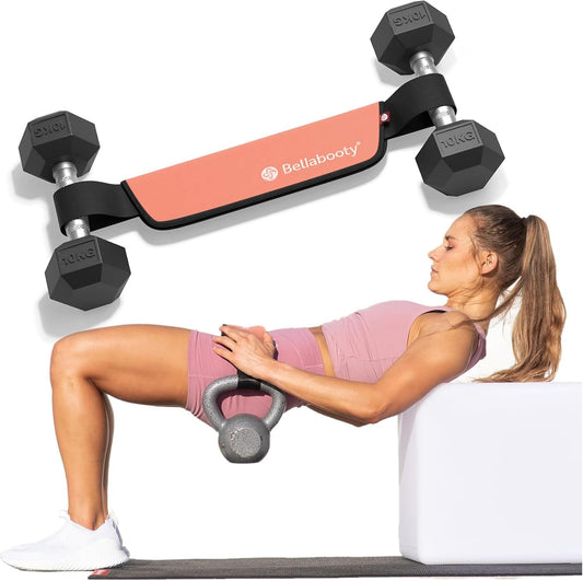 Bellabooty OG Belt - Bellabooty Exercise Hip Thrust Belt – For Dumbbells, Kettlebells, and Plates – Slip-Resistant Padding for Hip Protection – Perfect for Gym, Home, and On-the-Go Workouts