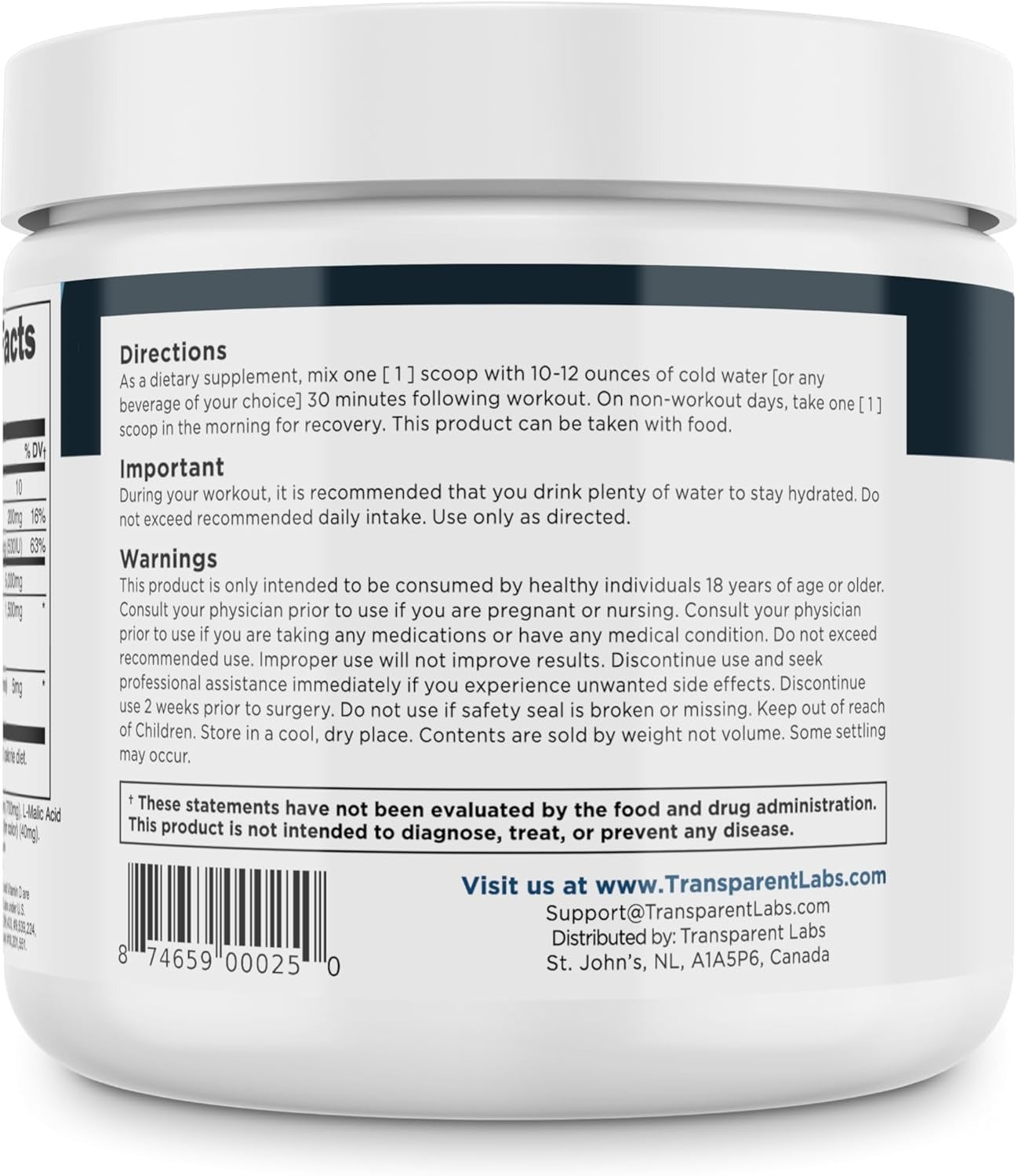Transparent Labs Creatine HMB - Creatine Monohydrate Powder with HMB for Muscle Growth, Increased Strength, Enhanced Energy Output, and Improved Athletic Performance - 30 Servings, Unflavored