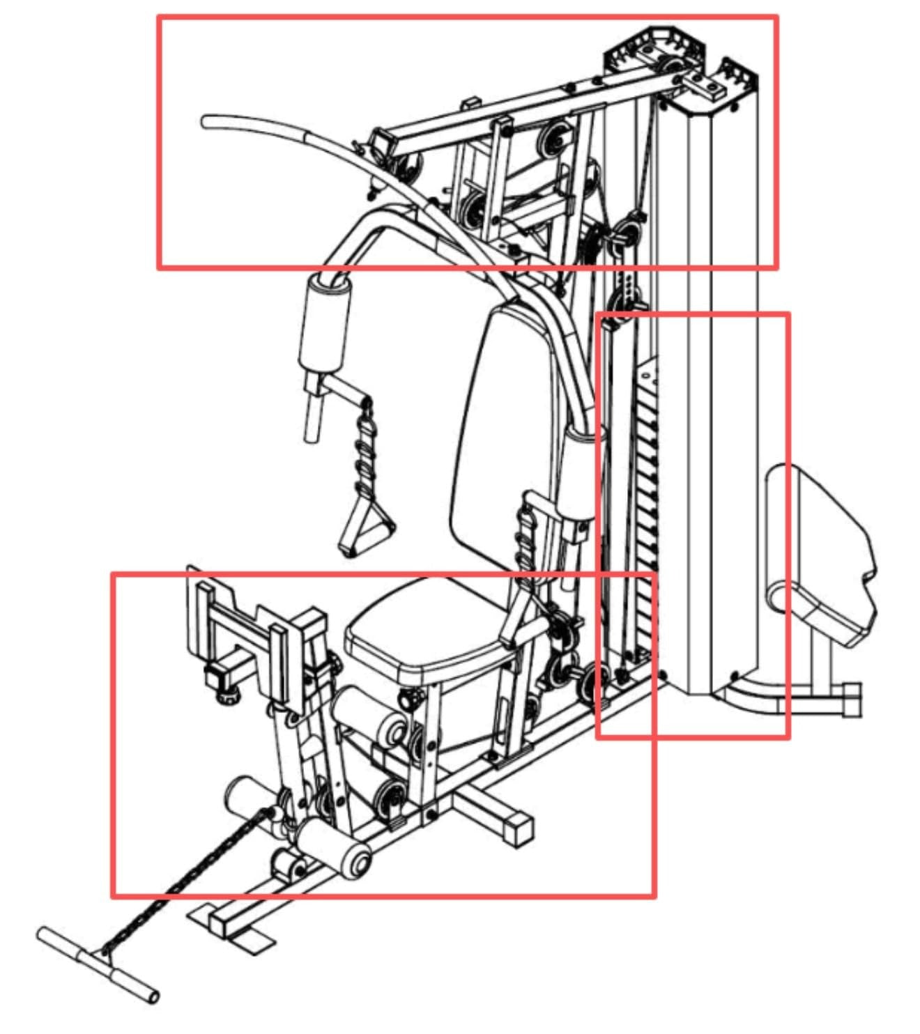 SincMill Home Gym Multifunctional Full Body Workout Equipment for Home Exercise Fitness