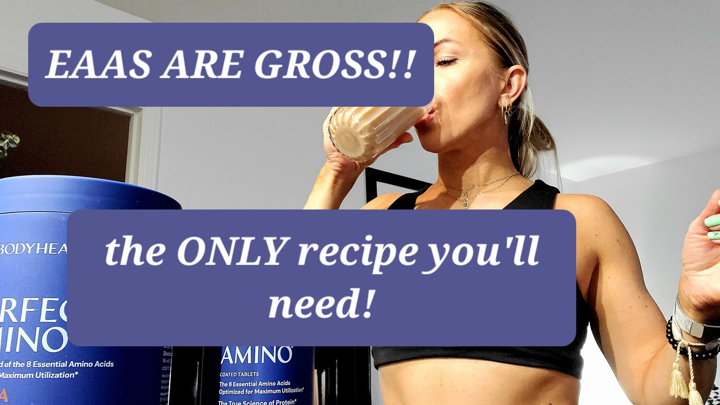 BodyHealth PerfectAmino (300 ct) Easy to Swallow Tablets, Essential Amino Acids Supplement with BCAAs, Vegan Protein for Pre/Post Workout & Muscle Recovery with Lysine, Tryptophan, Leucine, Methionine