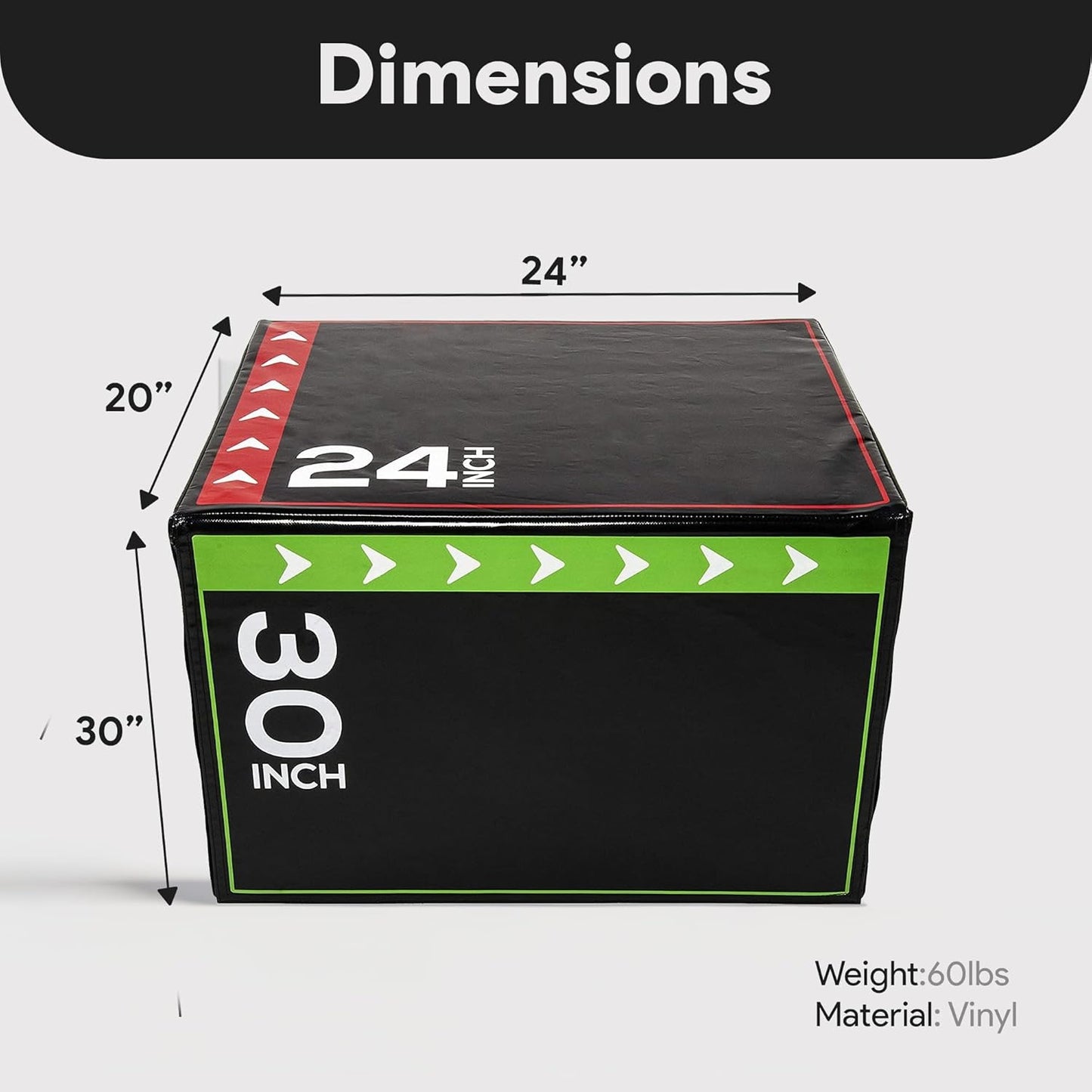 BalanceFrom 3-in-1 Foam Plyometric Jump Box for Home Gym with Multiple Height Options – Versatile Plyo with Non-Slip Surface for Strength, HIIT, Step-Ups, and Agility Training