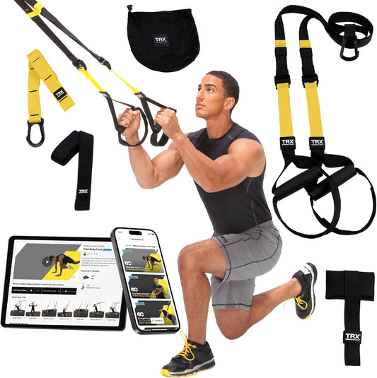 TRX Pro3 Home Gym System – Professional-Grade Suspension Trainer for Strength Training, HIIT, Cardio & Full-Body Workouts, Durable Design with Indoor & Outdoor Anchors